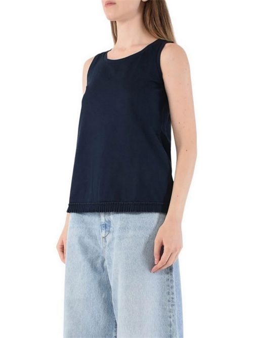 canotta donna racer in jersey blu MaxMara S | RACER001